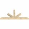 Ekena Millwork Saratoga Rough Sawn Timber Gable Bracket, Douglas Fir, 108"W x 49"H x 6"D x 6"F, 11/12 Pitch GBW108X49X0606SAR00RDF - alternate 3